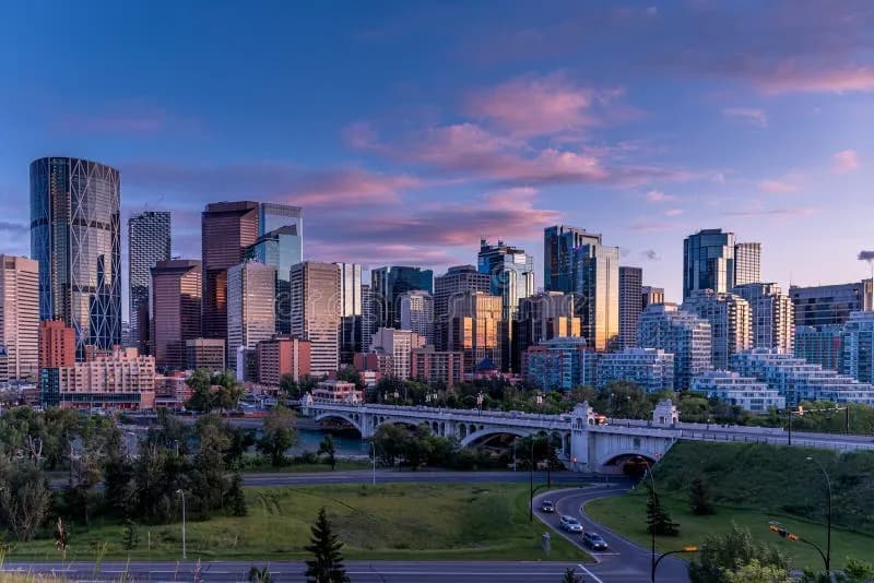 The Calgary skyline.